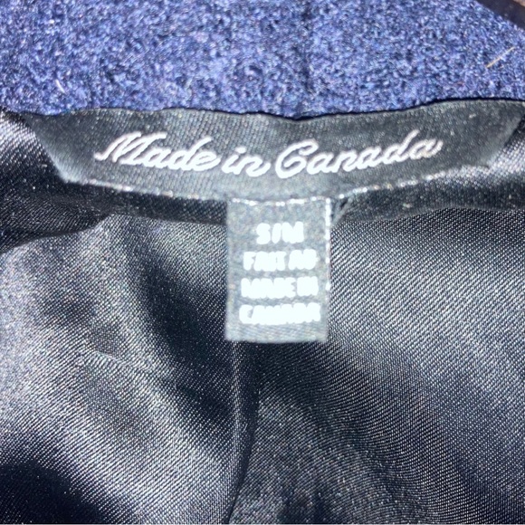 Vintage Wrap wool-blend Coat in Blue (S) Le Chateau - Picture 6 of 11